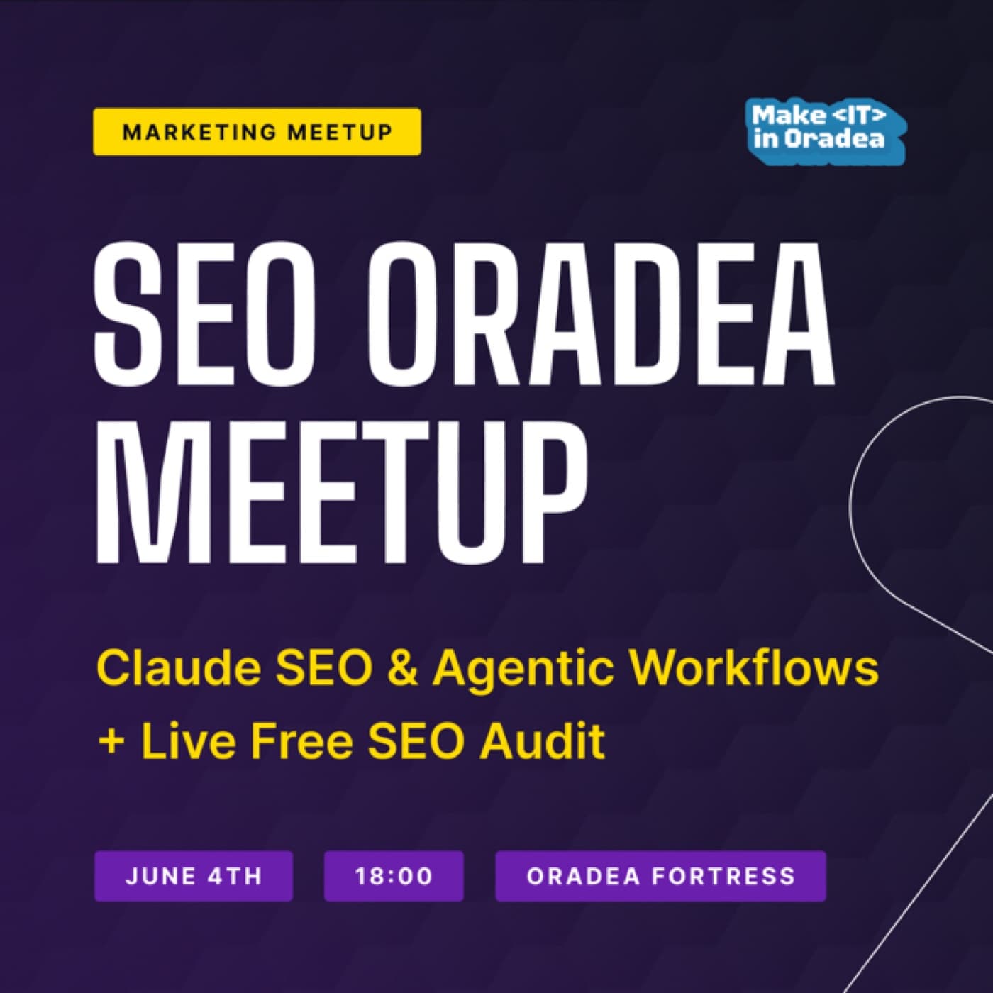 SEO Oradea Meetup — Claude SEO, Agentic Workflows & Live Free SEO Audit
